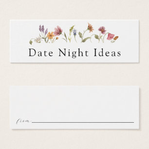 Wildflower Bloom Date Night Idea Card