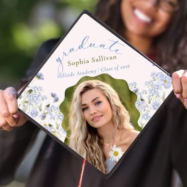 Wildflower Bloom Graduation Party Cap Topper (Creator Uploaded)
