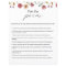 Wildflower Bloom Pass the Poem Bridal Shower game