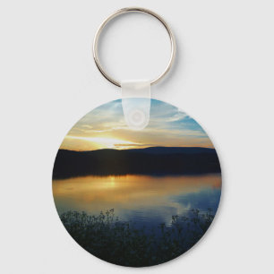 Wildflower, Blue sunset Keychain