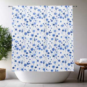 Wildflower Blue White Botanical Art