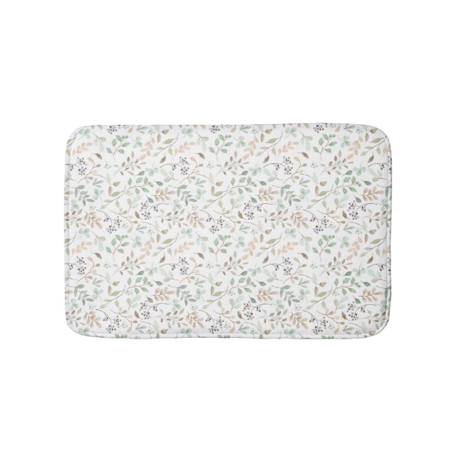 Wildflower Boho  Bath Mat (Front)
