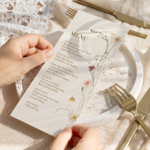 Wildflower Boho   Botanical Menu