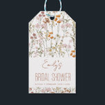 Wildflower Boho Bridal Shower Watercolor In Bloom Gift Tags<br><div class="desc">Looking for the perfect gift tag to add a special touch to your bridal shower gift? Our Wildflower Bridal Shower Gift Tag is the perfect choice! Featuring delicate illustrations of colourful wildflowers and a charming handwritten message, this gift tag adds a touch of whimsy and beauty to any present. Made...</div>