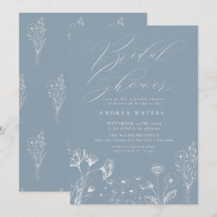Wildflower Boho Chic Bridal Shower Invitation