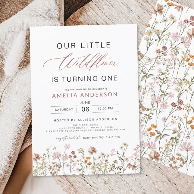Wildflower Boho First 1st Birthday Garden (Creator Uploaded)