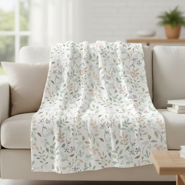 Wildflower Boho  Fleece Blanket (Creator Uploaded)