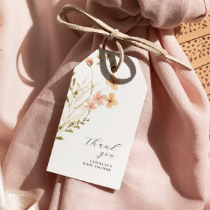 Wildflower Boho Floral Baby Shower  Gift Tags
