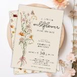 Wildflower Boho Floral Baby Shower Invitation<br><div class="desc">Are you looking for a beautiful baby shower theme for a mommy-to-be? Check out this Wildflower Boho Baby Shower Invitation. It features a beautiful bouquet of watercolor wildflowers on a cream background. On the back, you find a cute floral pattern. But you can change the background colour in the design...</div>