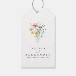 Wildflower Boho garden floral Gift Tags