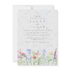 Wildflower Boho Garden Wedding Invitation