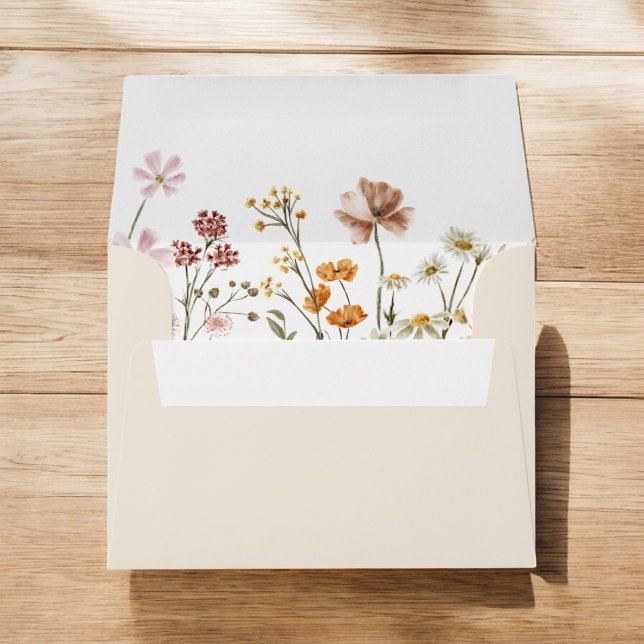 Wildflower Boho Graduation Floral Envelope (Creator Uploaded)