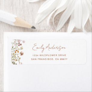 Wildflower Boho In Bloom Garden Return Address