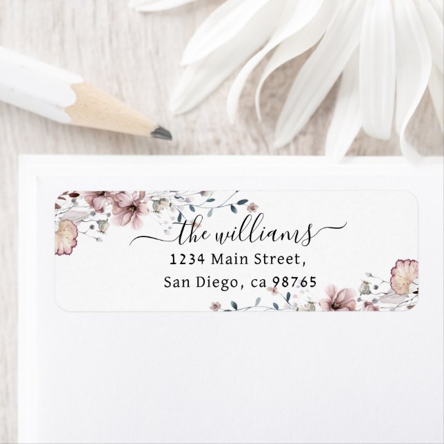 Wildflower boho minimalist modern Baby Shower (Insitu)