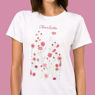 Wildflower Boho Personalized T-Shirt