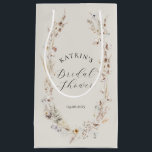 Wildflower Boho Rustic Elegant Bridal Shower Small Gift Bag<br><div class="desc">wildflower Boho Rustic Elegant Bridal Shower Invitation</div>