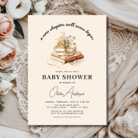 Wildflower Book New Chapter Begins Baby Shower