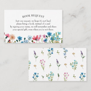 Wildflower Book Request or Book for Baby Card