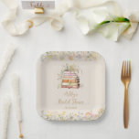 Wildflower Book Theme Bridal Shower Paper Plate<br><div class="desc">This Bridal Shower item is a dreamy blend of romance, nostalgia, and natural beauty, perfect for celebrating a bride’s next chapter. Designed with a storybook flair, this item evokes the timeless charm of classic tales, symbolizing the bride’s journey into a beautiful new beginning. Delicate wildflowers in soft pastel hues dance...</div>