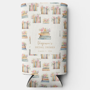 Wildflower Books Bridal Shower Seltzer Can Cooler