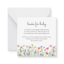 Wildflower Books for Baby Card