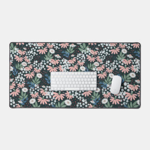 Wildflower botanical floral aesthetic desk mat