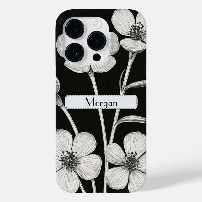 Wildflower Botanical Floral Personalized Case-Mate iPhone Case (Back)