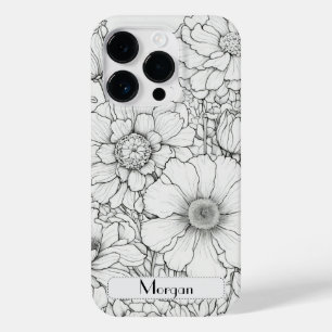 Wildflower Botanical Floral Personalized Case-Mate iPhone 14 Pro Case