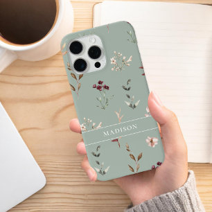 Wildflower Botanical Floral Personalized iPhone 11 Case