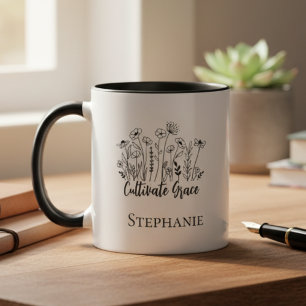 Wildflower Botanical Sketch Mug