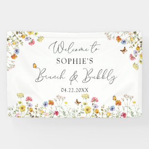 Wildflower Botanical Welcome Brunch & Bubbly Sign