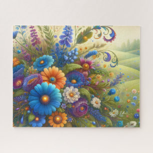 Wildflower Bouquet Jigsaw Puzzle