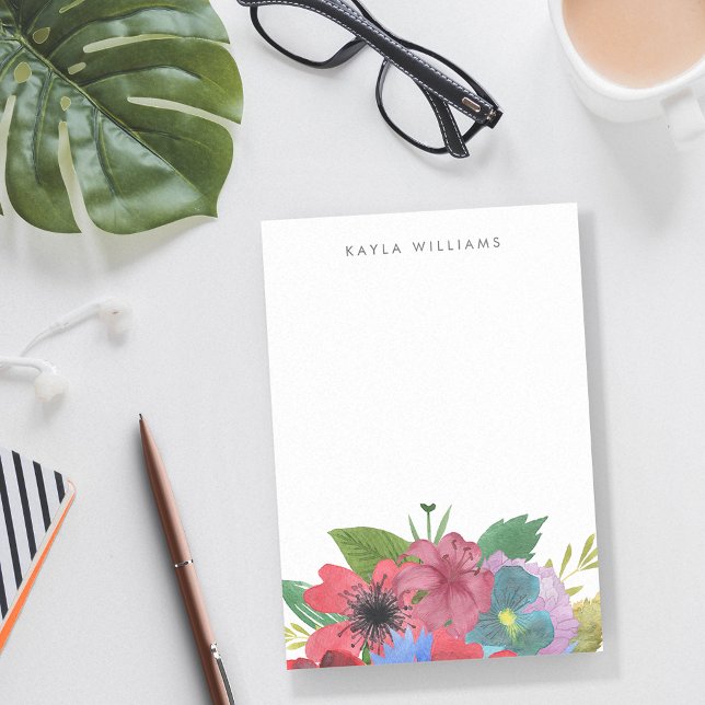 Wildflower Bouquet Personalized Post-it Notes (Creator Uploaded)