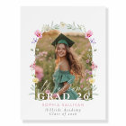 Wildflower Bow Graduation party Photo Welcome