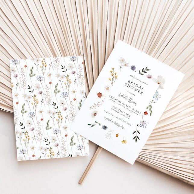 Wildflower Bridal Shower Invitation (Creator Uploaded)
