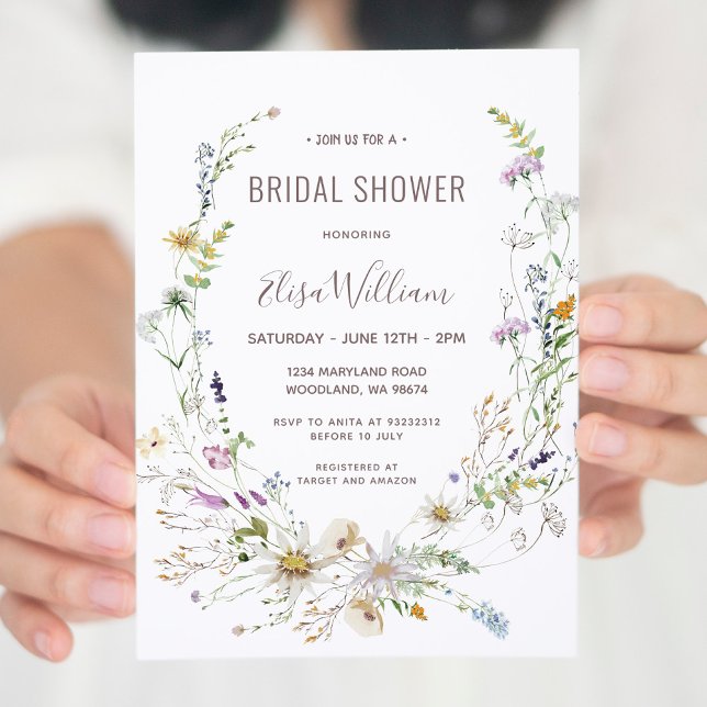  Wildflower Bridal Shower  Invitation (Creator Uploaded)