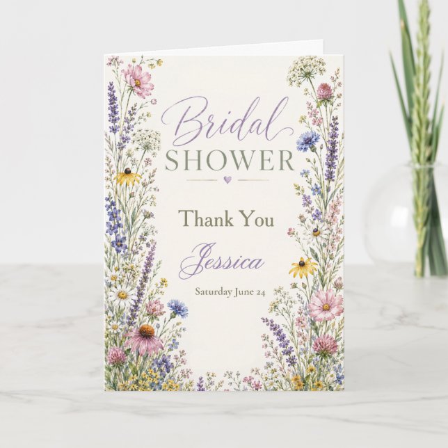 Wildflower Bridal Shower Invitation (Front)
