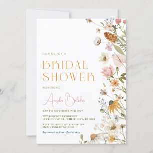 Wildflower Bridal Shower Invitation