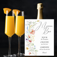 Wildflower Bridal Shower Mimosa Bar