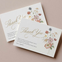 Wildflower Bridal Shower Thank You Card