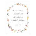 Wildflower Brunch and Bubbly Bridal Shower Welcome
