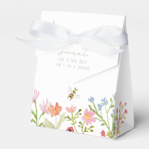 Wildflower Bumblebee Floral Treats and Favor Box