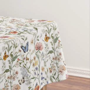  Wildflower Butterfly Floral Garden  Tablecloth