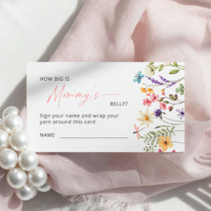 Wildflower Butterfly How Big is Mommy’s belly Enclosure Card