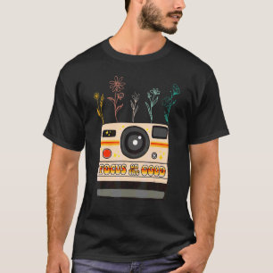 Wildflower Camera Focus On The Good Positive Subli T-Shirt