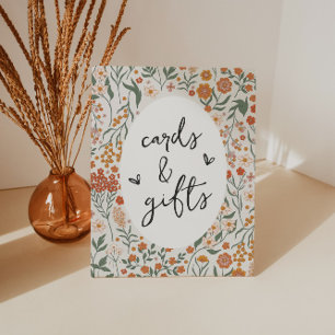 Wildflower Cards & Gifts Pedestal Sign