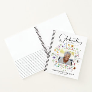 Wildflower Celebration of Life Funeral Guest Book