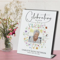 Wildflower Celebration of Life of Photo Memorial