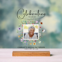Wildflower Celebration of Life Photo Memorial