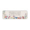 Wildflower Charm Rustic Floral Wedding Address